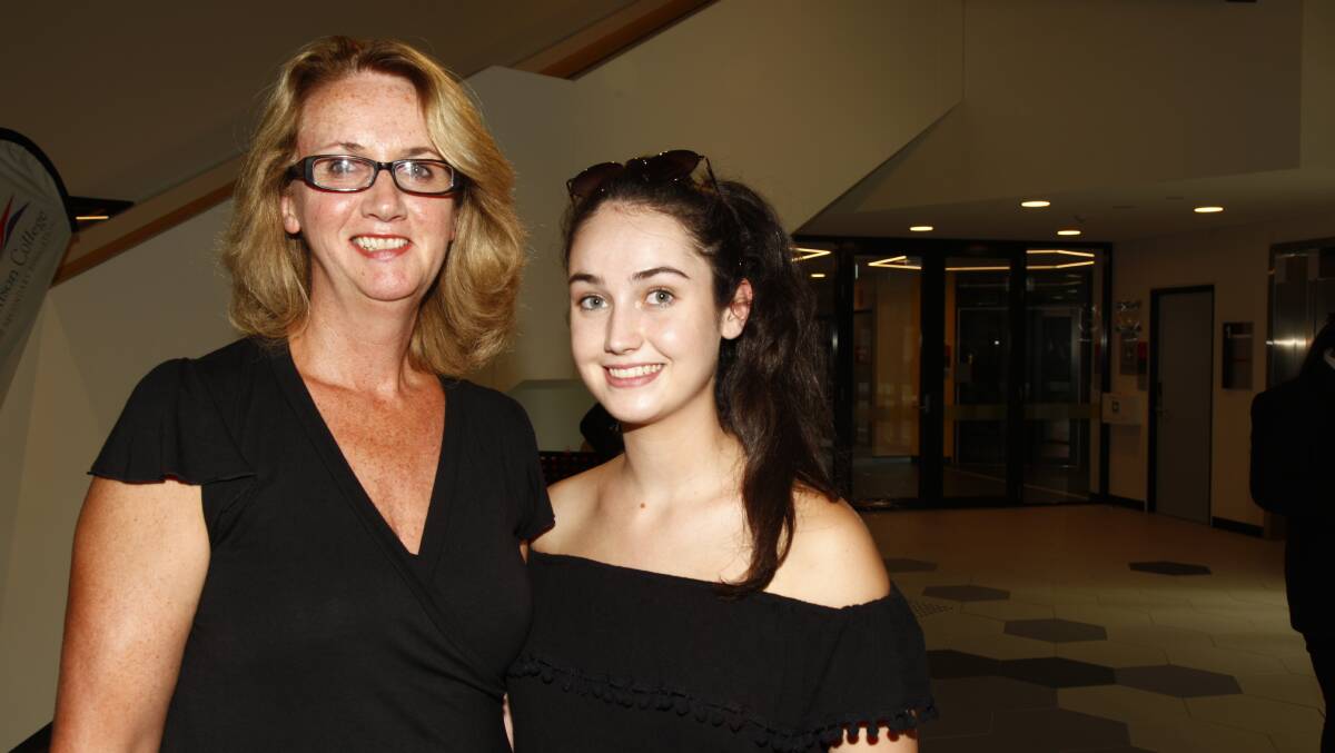 FUN NIGHT: Marie and Ellie Doheny at the Denison College high achiever awards night at Charles Sturt University.