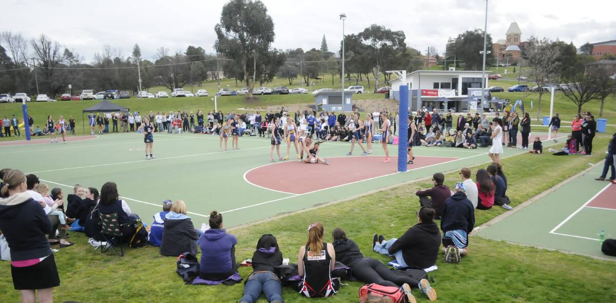 GREAT DAY OUT:  Family, friends and other supporters turned out in force for the netball grand finals in Bathurst on Saturday.