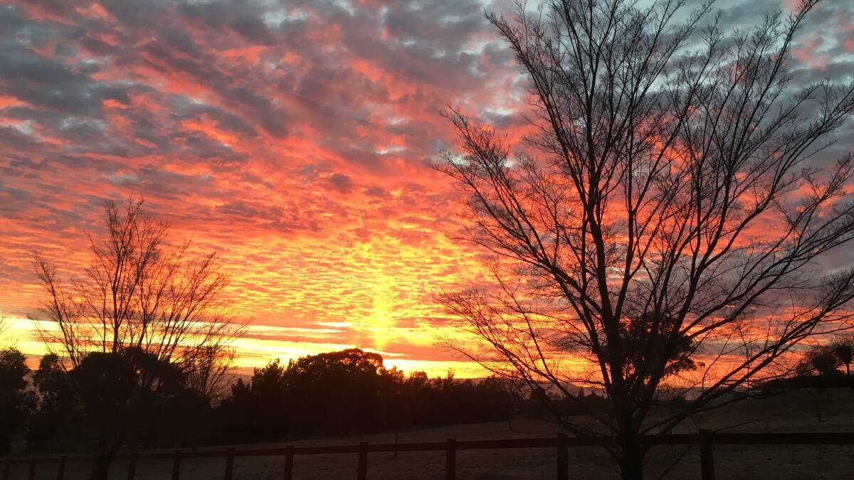 SNAPSHOT: This spectacular sunrise photo was taken by Western Advocate reader Michael Hissey. 