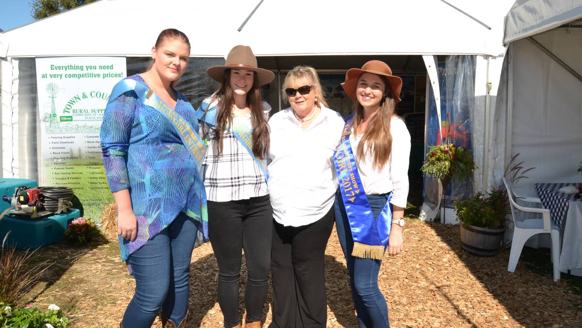GREAT DAY: Vicki Wilson (second from right) with Ashleigh Skennerton, Emily Downey and 2017 Royal Bathurst Showgirl, Sarah Boorer.