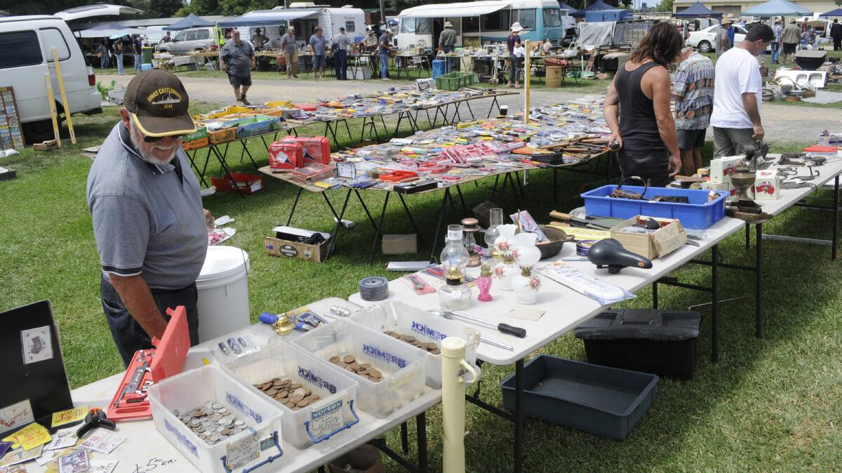 SWAP MEET:  A scene from last year's swap meet which is under way again this Sunday, with the gates opening at 6am. Stall holders can set up their site from 3pm on Saturday.