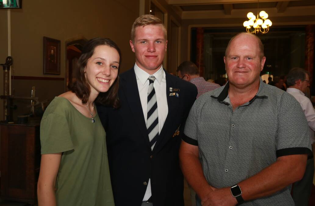 FAMILY DAY: Phoebe Morrison and Joel and Stuart Thomas  at the Stannies' 150th celebrations.