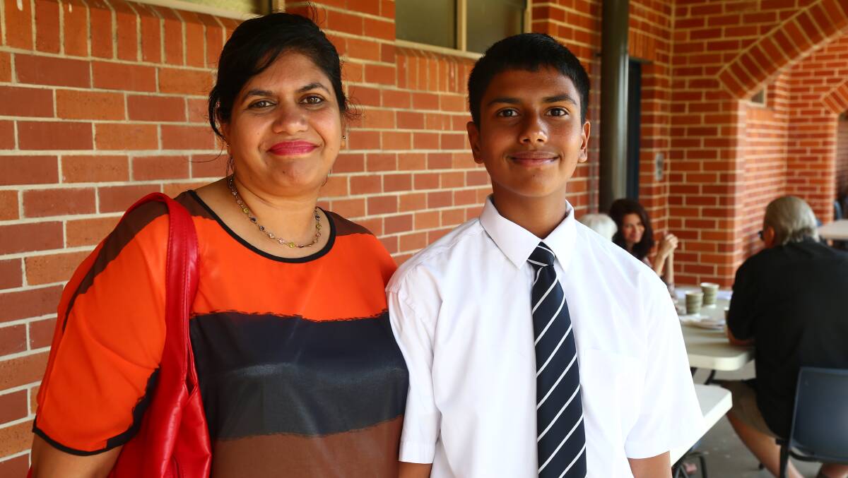 STANNIES: Ranya and Breden Ranaweera at St Stanislaus' College Family Day on Monday.