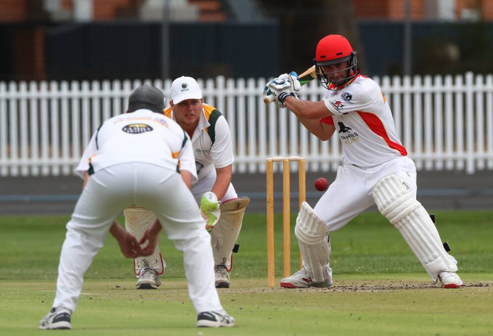 LEADER: Tim McKinnon top scored for ORC in Saturday's match against Centennials Bulls, hitting 33 runs. Tigers were all out for 182. Photo: PHIL BLATCH