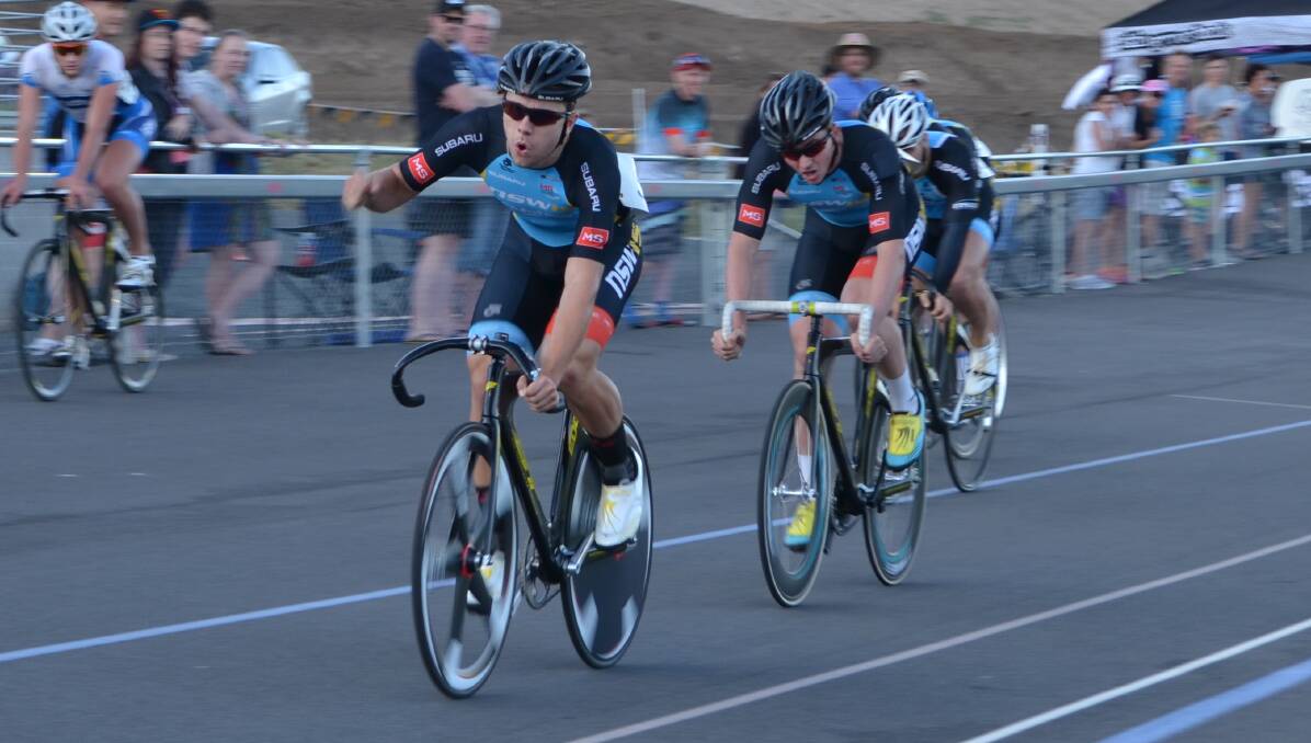 BACK FOR MORE: Nick Yallouris will be back to defend his Bathurst Track Open Wheelrace title next month. Photo: ANYA WHITELAW 112115yallouris