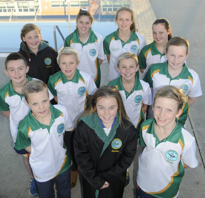 READY TO GO: Bathurst City Amateur Swim Club members are off to Homebush this weekend for the NSW Country Short Course Championships. Photo: CHRIS SEABROOK 062916cswimrs