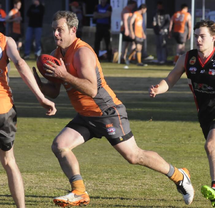 TOP PRIZE: Tim French (pictured) was named the Bathurst Giants' senior best and fairest for the 2016 season while Luke Macauley was the under 18s recipient. Photo: PHIL BLATCH 071616cgiants4