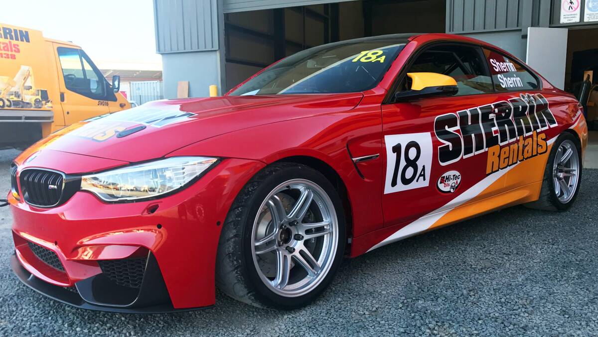 RED BEAST: The new Sherrin Racing BMW M4 which will take on Mount Panorama at this year's Bathurst 6 Hour. Photo: SHERRIN RACING