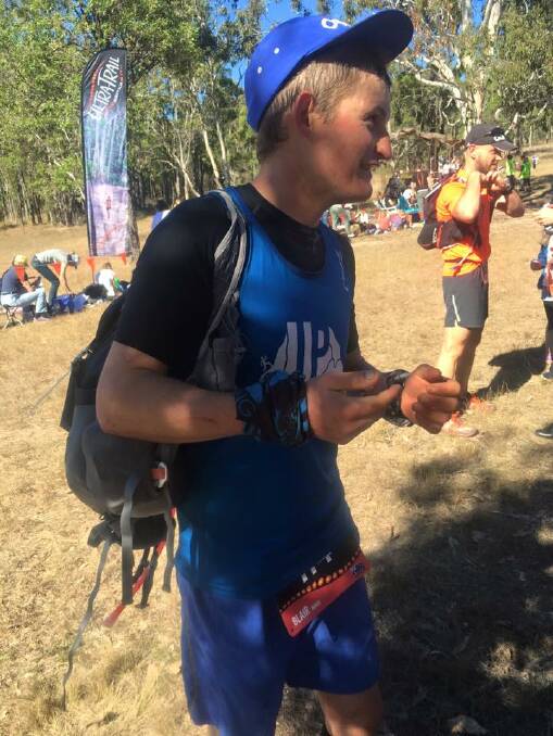 GREAT RUN: Blair Hurst earned a silver buckle in the Ultra-Trail Australia 100. Photo: CONTRIBUTED