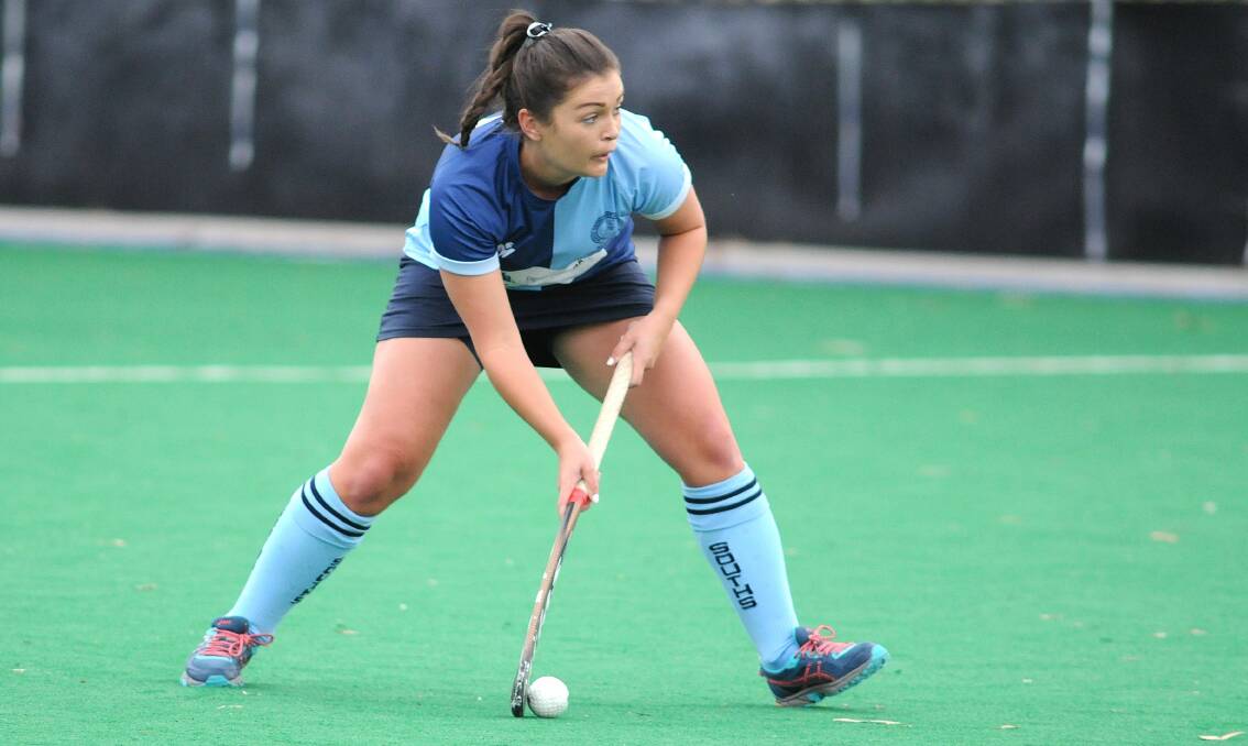 STUMBLE: Tahni Isedale and Souths went away to Confederates hopeful of getting their 2017 women's Premier League Hockey campaign off to a successful start but went down 2-1.