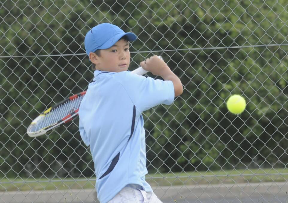 CHALLENGING OLDER PLAYERS: Jeorge Collins, 11, is faring well in the Junior Development Series' under 16s age group. Photo: CHRIS SEABROOK