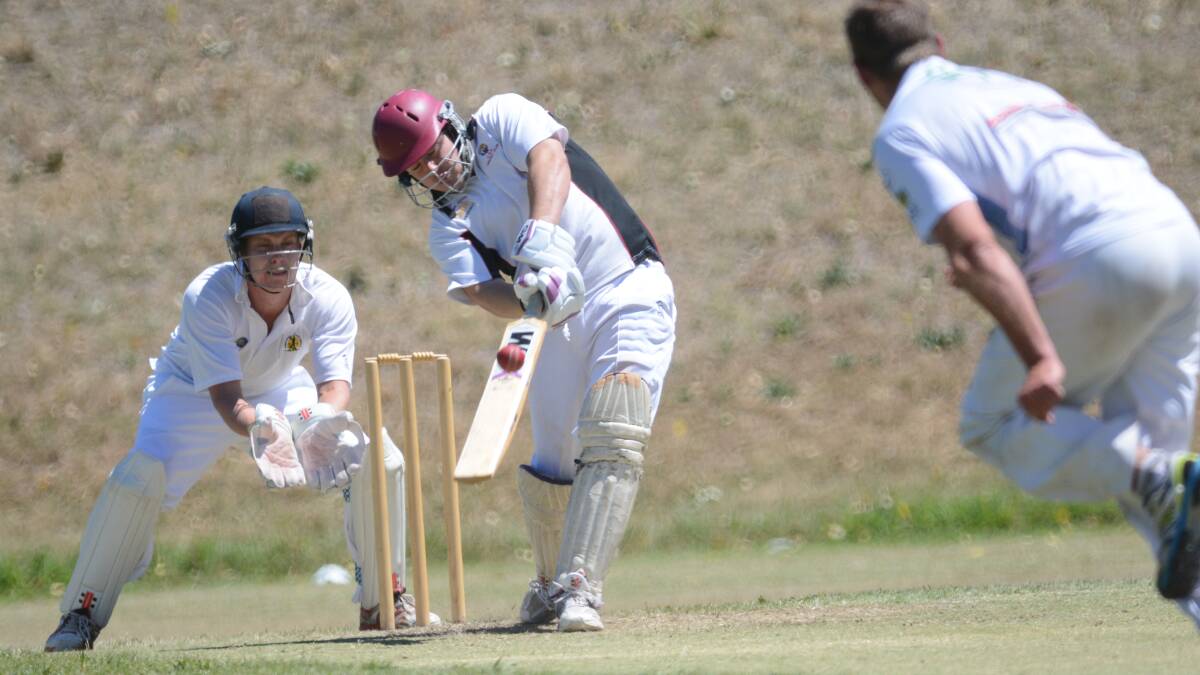 SMACK: Wayne Sellers and Bathurst are out for a Twenty20 win against the Blue Mountains on Sunday morning when they meet at the Sportsground. Photo: PHILL MURRAY