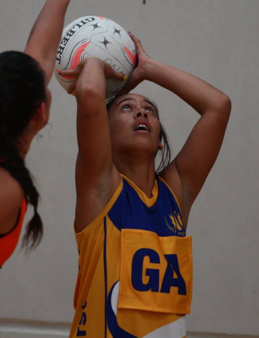 WHAT A SEASON: Saphai Mitai-Ngatai and the Bathurst open netball team made it through to the finals of the NSW Netball State Cup over the weekend. Photo: PHIL BLATCH