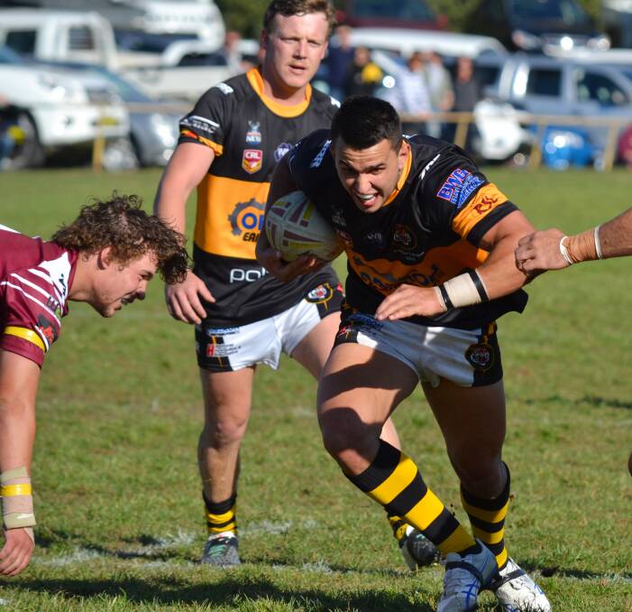 TOP EIGHT: Riccie Arriola (pictured) and fellow Oberon Tigers players Matt, Trent and George Rose made the quarterfinals of the Koori Knockout with Walgett Aboriginal Connection. Photo: ALEXANDER GRANT
