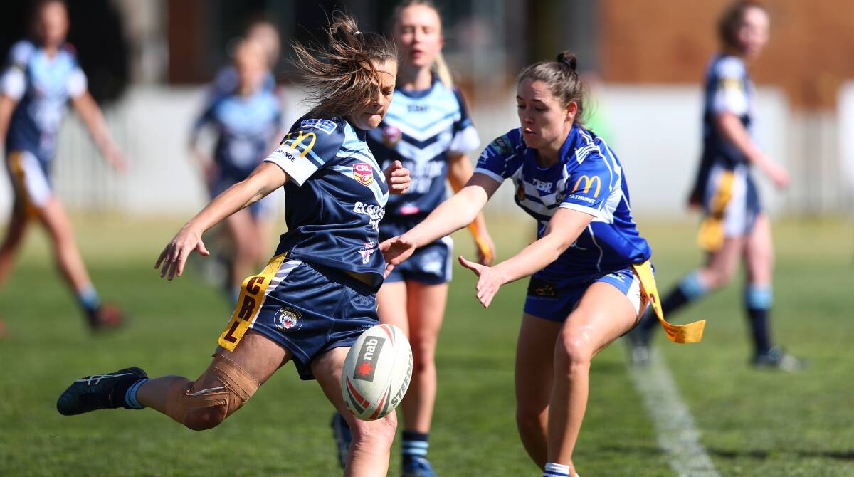 ALL COMES DOWN TO THIS: St Pat's and Orange Hawks face off this Sunday for the Group 10 ladies league tag title. Pat's are looking to become the competition's first three-time winners. Photo: PHIL BLATCH