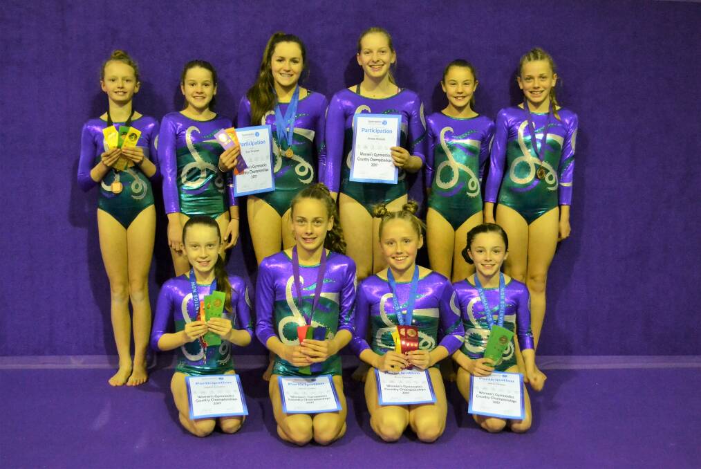 SUCCESS: Aspire Gymnastics 2795 who competed at the recent Country Championships. Photo: CONTRIBUTED