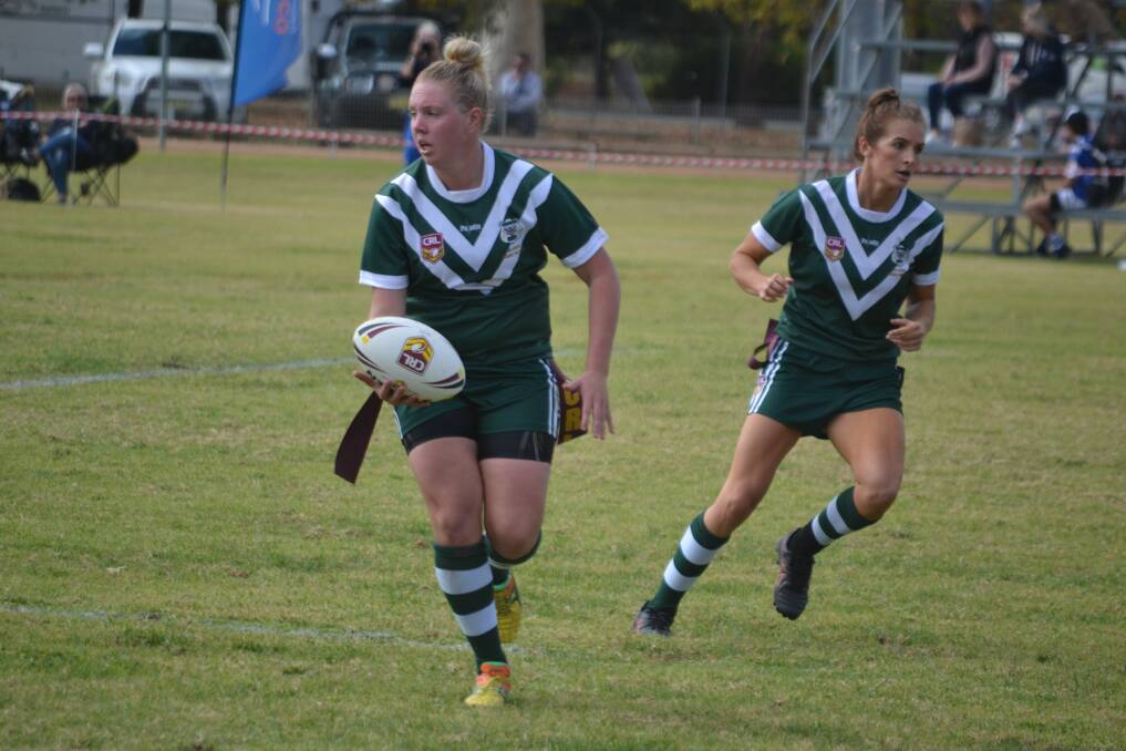 WINNER: St Pat's player Michelle Somers scored the winning try for the Western Rams in their League Tag Country Championships match against Monaro on Saturday.