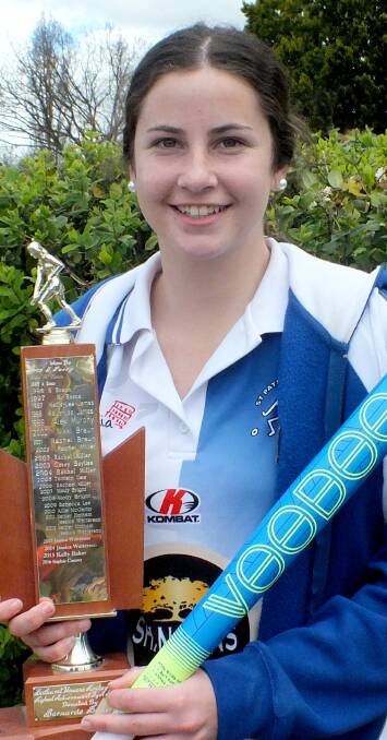 WINNER: Sophie Conroy, who was selected in the NSW Under 15s Blue team, was named the junior girls player of the year.
