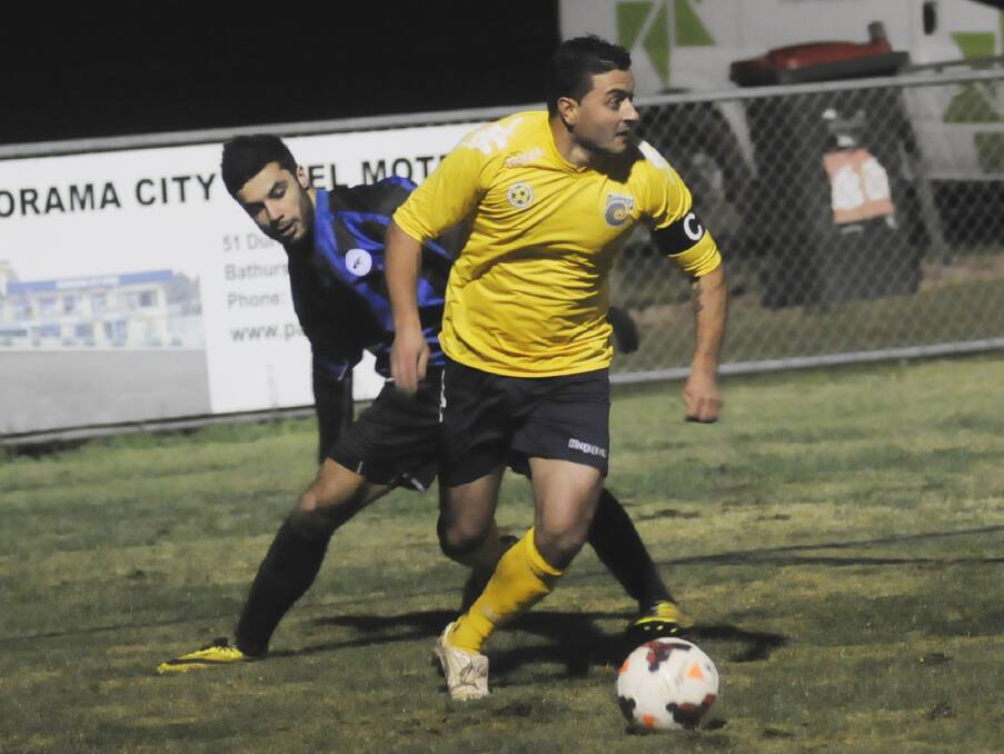 POSITIVE SIGNS: Mariners captain Adam Scimone was pleased with his side's effort despite losing Saturday's match. Photo: CHRIS SEABROOK 062814cmarin4a