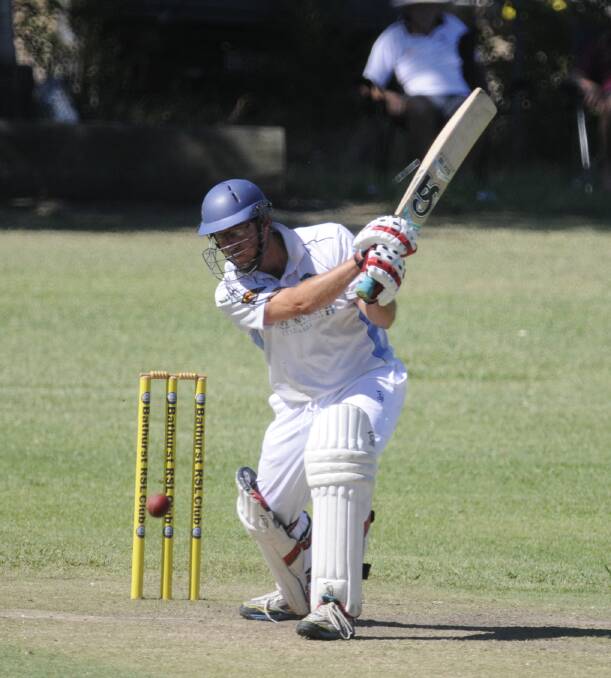 CENTURION: Dan Casey hits a shot through covers in Saturday's game against ORC, on his way to a match-winning score of 153. Photo: CHRIS SEABROOK
