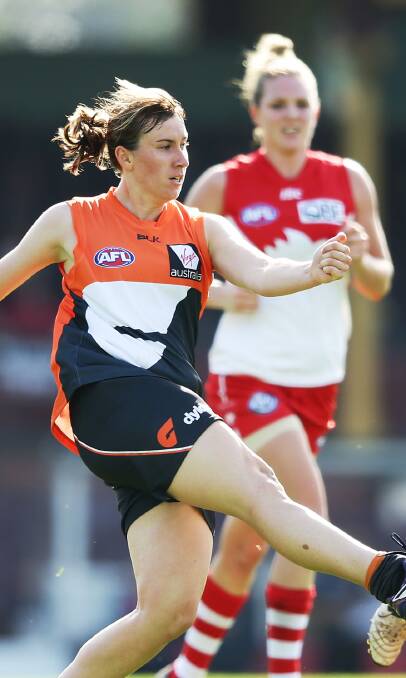 OPPORTUNITY: Keeghan Tucker will be fighting for a place in next year's GWS Giants team for the inaugural women's AFL season. Photo: MATT KING - AFL MEDIA 042016tucker