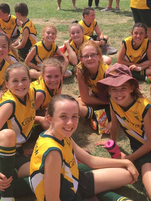 ALL SMILES: The Assumption School girls team won a hard fought Paul Kelly Cup match over Cowra High School. Photo: ASSUMPTION SCHOOL FACEBOOK