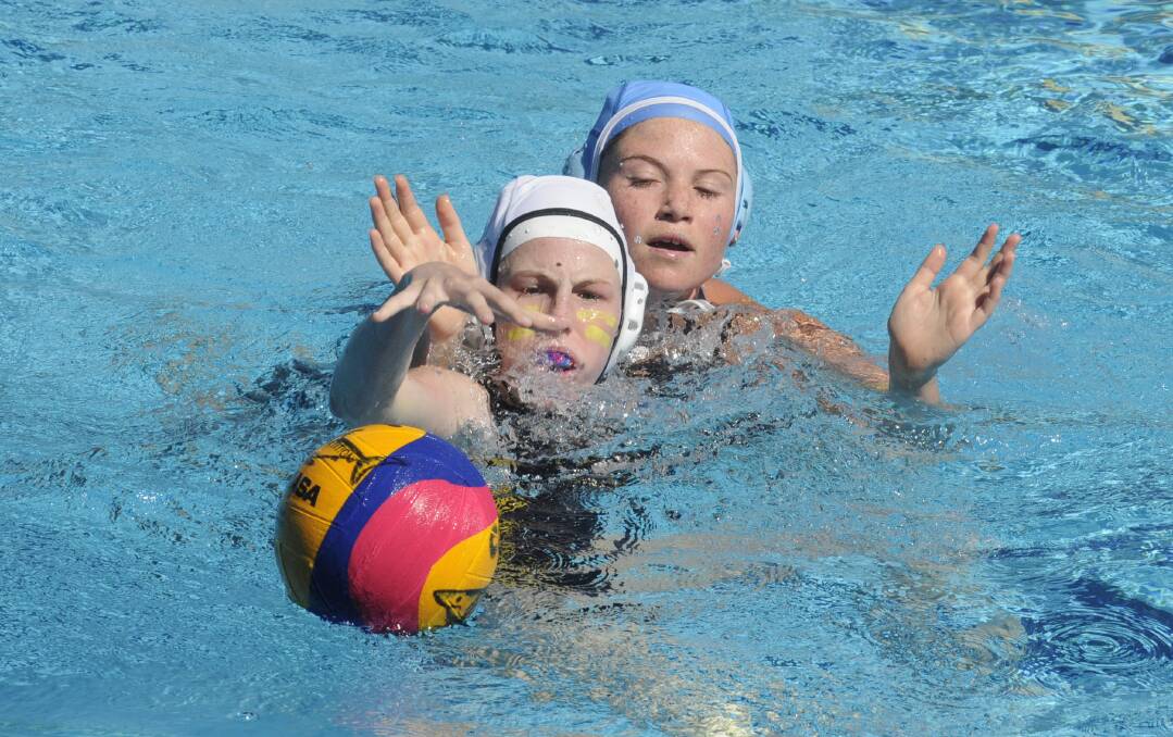 ACTION IN THE POOL: The Under 16s Boys Water Polo State Championships will be held in Bathurst, starting Saturday, after the Under 1s Girls tournament (pictured) was held in the city last year. Photo: CHRIS SEABROOK