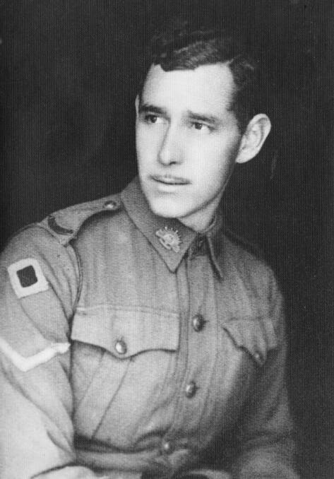 Look sharp: Paul Lavallee soon after enlisting to fight in World War II. He became an interpreter in the Italian prisoner of war camp.