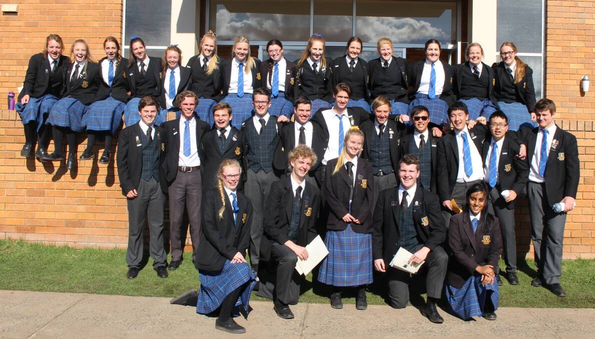 GRADUATION: The Class of 2016 at The Scots School celebrated the end of high school with a valedictory assembly on September 23. Photos: SUPPLIED 
