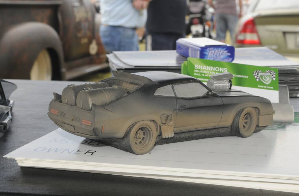 SNAPSHOT: This replica model from the Mad Max movies was spotted as a paper weight at the Bathurst Christmas Markets. Photo: CHRIS SEABROOK