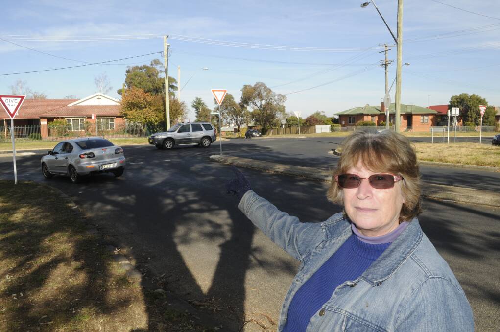 TAKE ACTION: Crash victim Anna McLeish wants to see the intersection of Mitre, Suttor and Lambert streets fixed before it is too late. Photo: CHRIS SEABROOK 051717cmitre1
