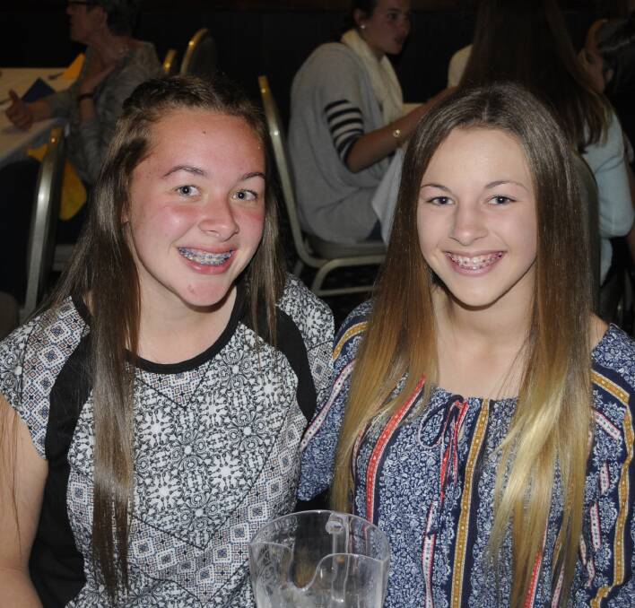NIGHT OUT: Leah Muller was with Abbey Miller on Saturday night for the Representative Dinner at Bathurst RSL Club. 073016cnetbal8