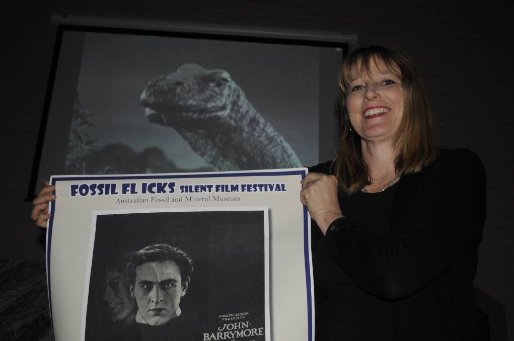 POP-UP CINEMA: Penny Packham from the Australia Fossil and Mineral Museum is looking forward to welcoming guests to the silent film festival. 
