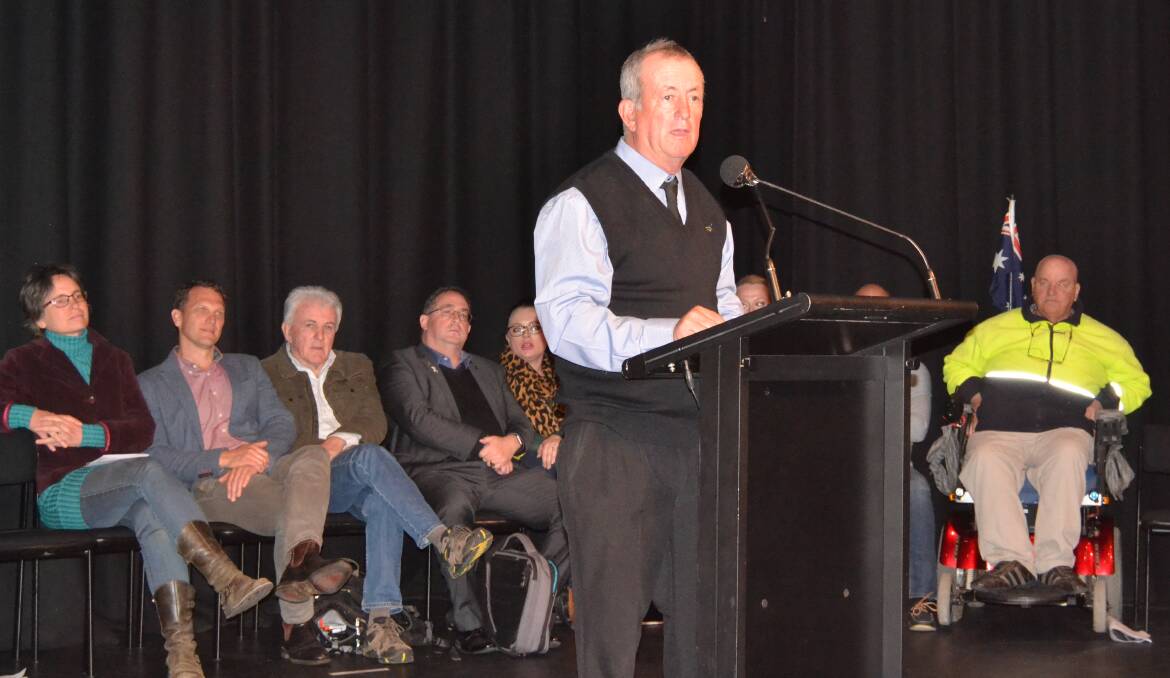 TEAM PLAYER: Bobby Bourke was one of the candidates who spoke at the forum about his decision to run on a ticket for the local government election. Photo: MURRAY NICHOLLS