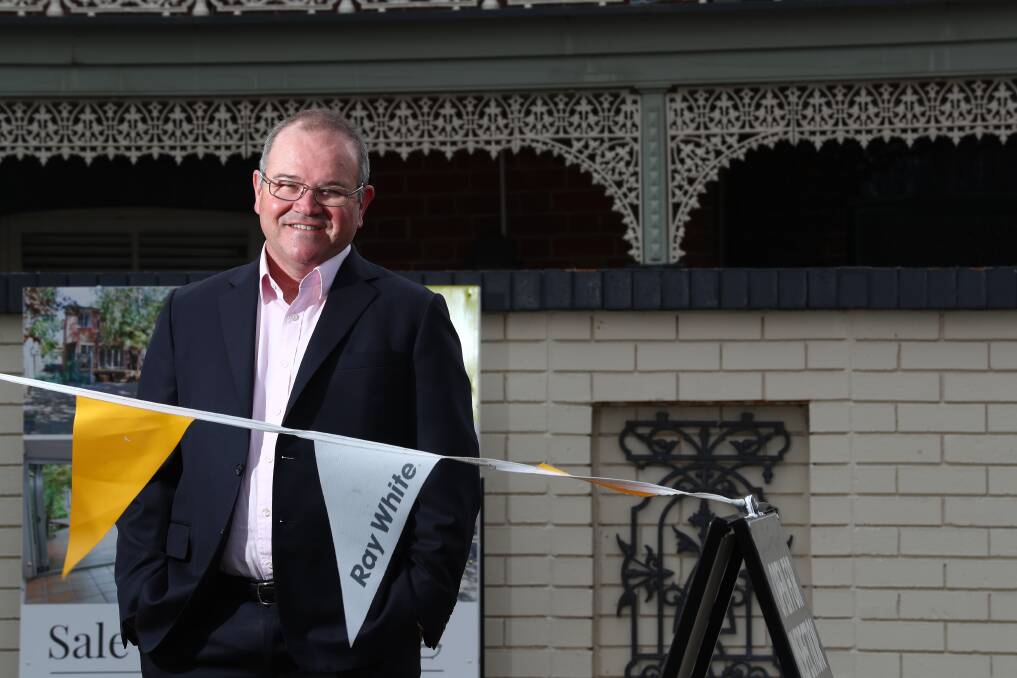 FORTUNATE CITY: The median house price has risen, but Ray White Emms Mooney sales specialist Mark Sullivans says Bathurst is still fortunate. Photo: PHIL BLATCH 101417pbmark1