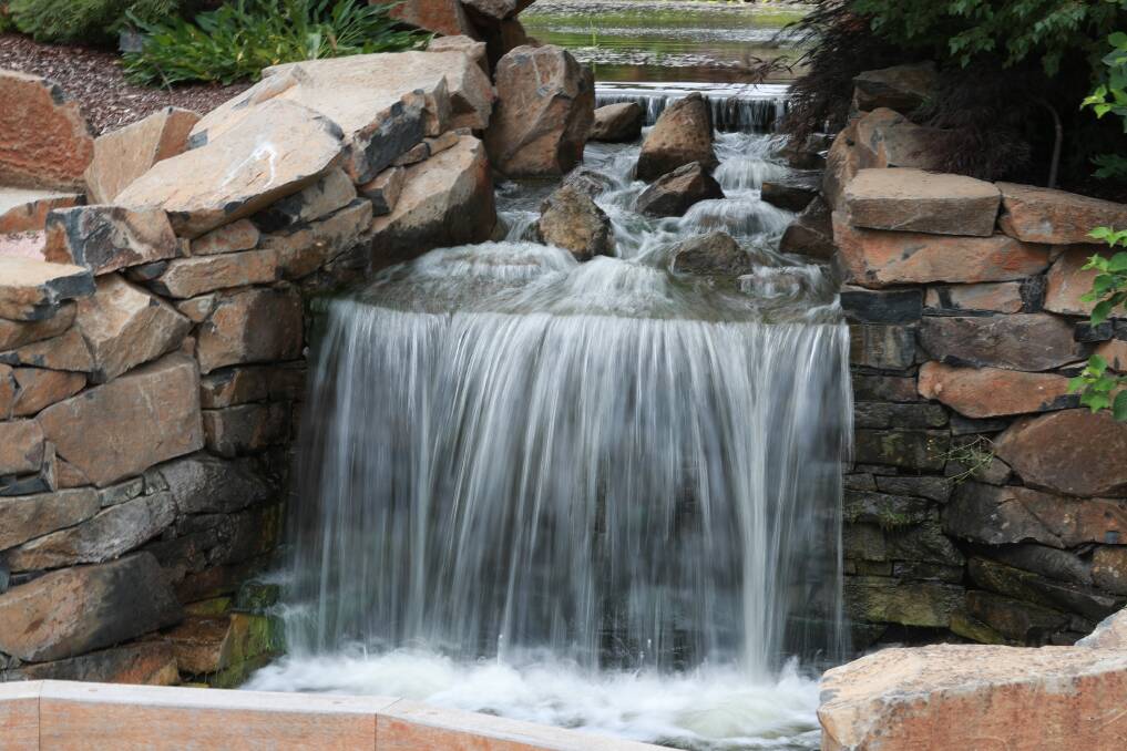 SNAPSHOT: Mayfield Garden has a range of features to photograph, including this little waterfall. Photo: PHIL BLATCH 011318pbmay12