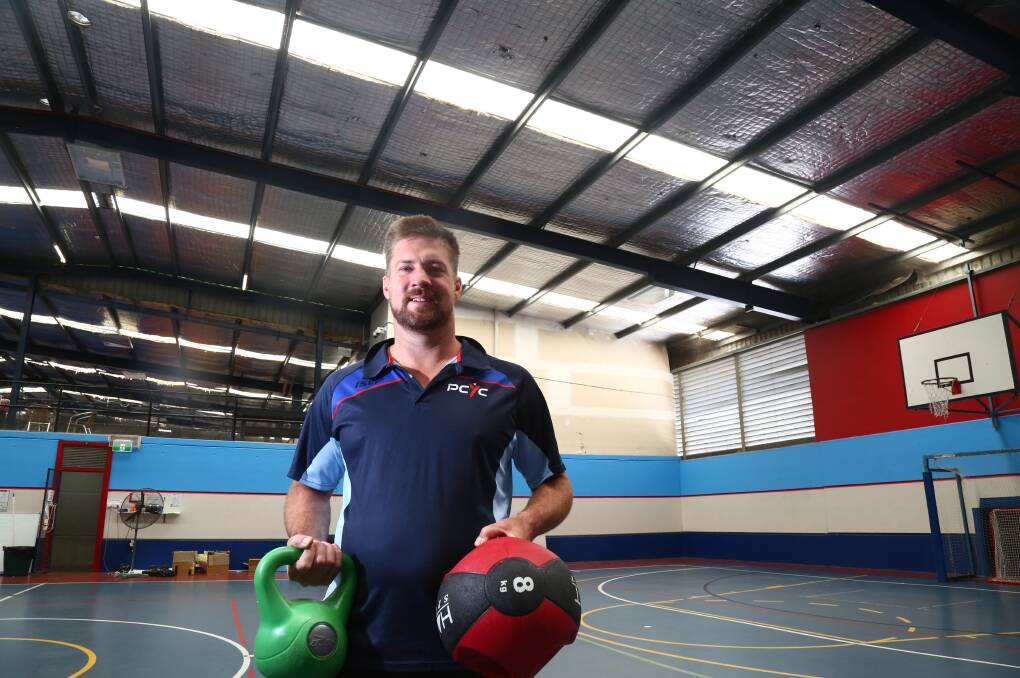 WATCH THIS SPACE: Manager David Hitchick standing where Bathurst PCYC will develop its new activity space for obstacle course training. Photo: PHIL BLATCH 012918pbpcyc1