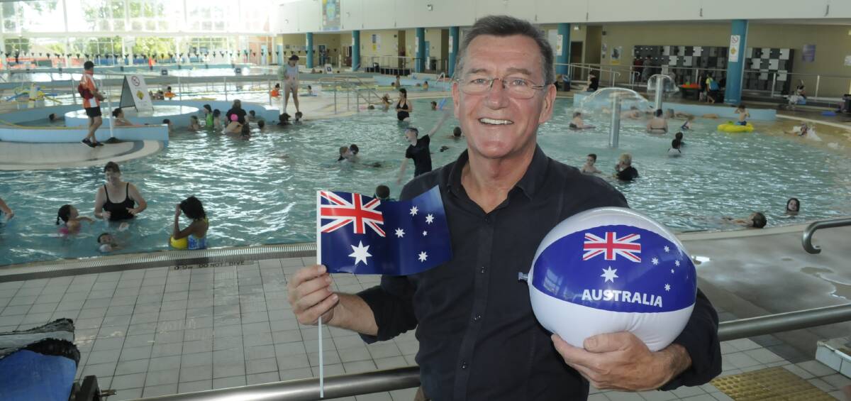 FULL SCHEDULE: Mayor Gary Rush encourages residents to attend the Australia Day events planned for the city at Eglinton, Machattie Park and the pool. Photo: CHRIS SEABROOK 