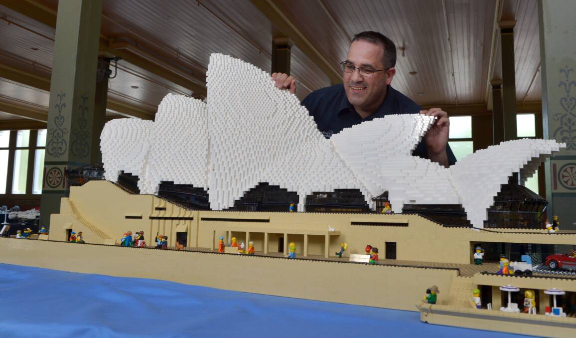 CREATION: Ryan McNaught, who will create two LEGO models for Bathurst, has a long history in LEGO construction. Photo: MICHAEL CLAYTON-JONES