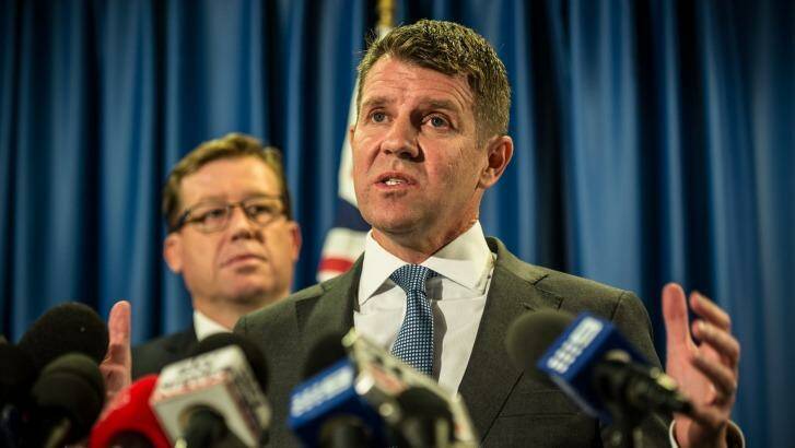 NSW Premier Mike Baird and Deputy Premier Troy Grant. Photo: Wolter Peeters