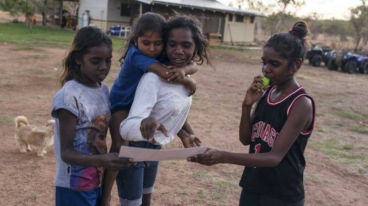 Young people of the Molly Springs community, Wijilawarrim, in the Kimberley Region of Western Australia. Photo: James Brickwood