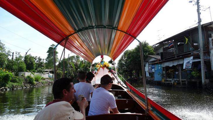 Tailboat in the Thonburi area on the west side of the Chao Phraya River.

 Photo: Keith Austin