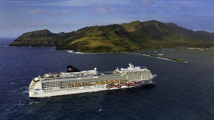 NCL Cruise Line, Pride of America, Nawiliwili, Kauai. Photo: Danny Lehman