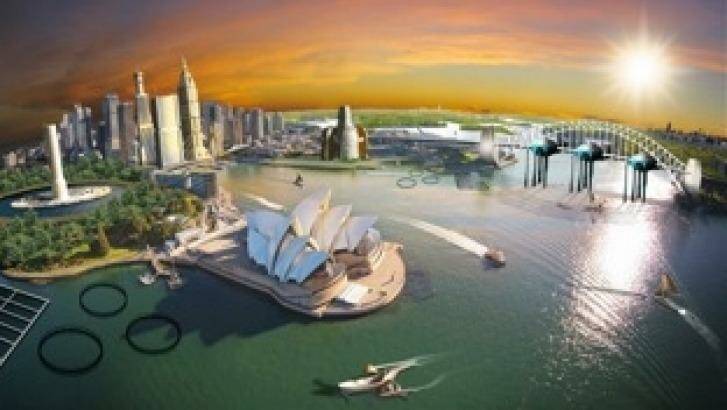 Aquaculture farms in Sydney Harbour and green vertical gardens could be among the answers in the face of climate change resource depletion.