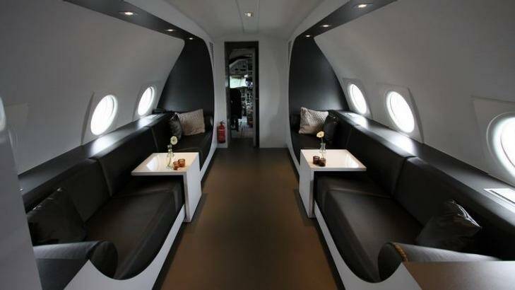 The airplane suite at Teuge Airport. Photo: vliegtuighotel.nl