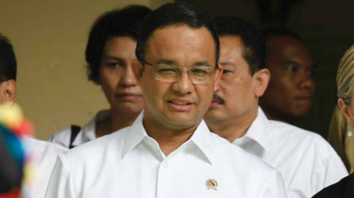 Anies Baswedan, when Indonesian education minister, in Jakarta in March 2016. Irwin Fedriansyah Photo: Irwin Fedriansyah