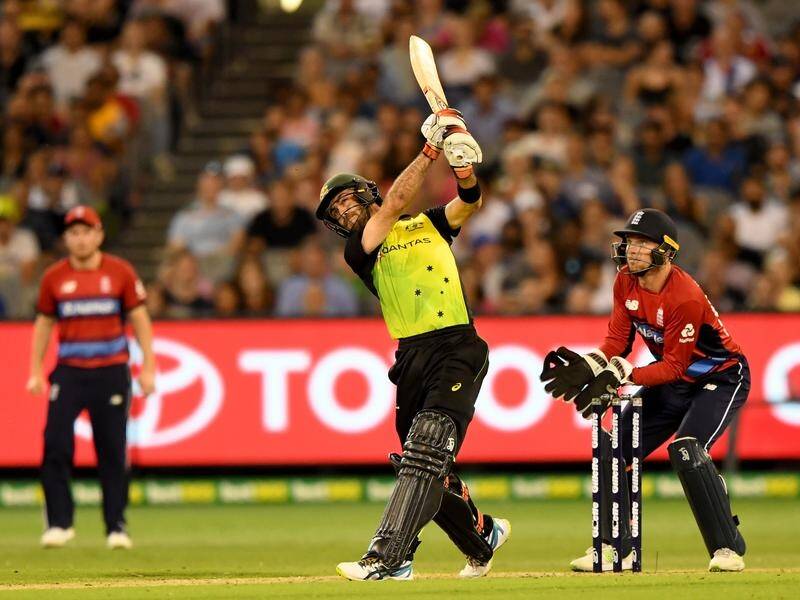 Glenn Maxwell top scored as Australia booked their spot in the T20 tri-series final.