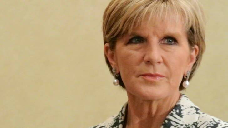 Australian Foreign Minister Julie Bishop. Photo: Michael Bachelard