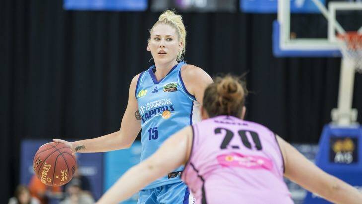 Sport.
January 9th 2015.

Round 12 of the Women's National Basketball League.  The Canberra Capitals v The West Coast Wave at the AIS Arena, Bruce.  Lauren Jackson of the Canberra Capitals.

Canberra Times photo by Matt Bedford Photo: Matt Bedford 