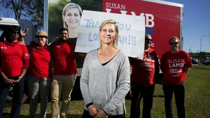 Susan Lamb claimed arguably Labor's biggest scalp when she defeated Wyatt Roy in Longman. Photo: Michelle Smith